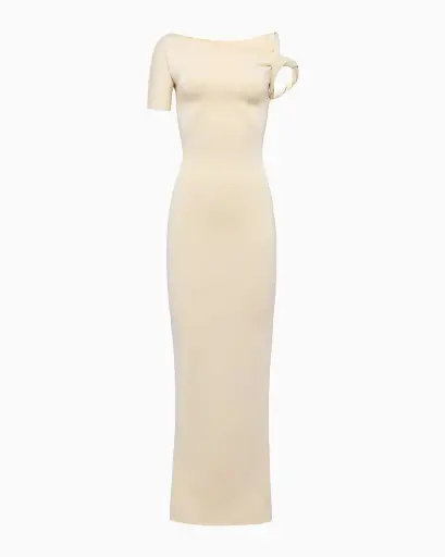 Sueded stretch twist Maxi Dress